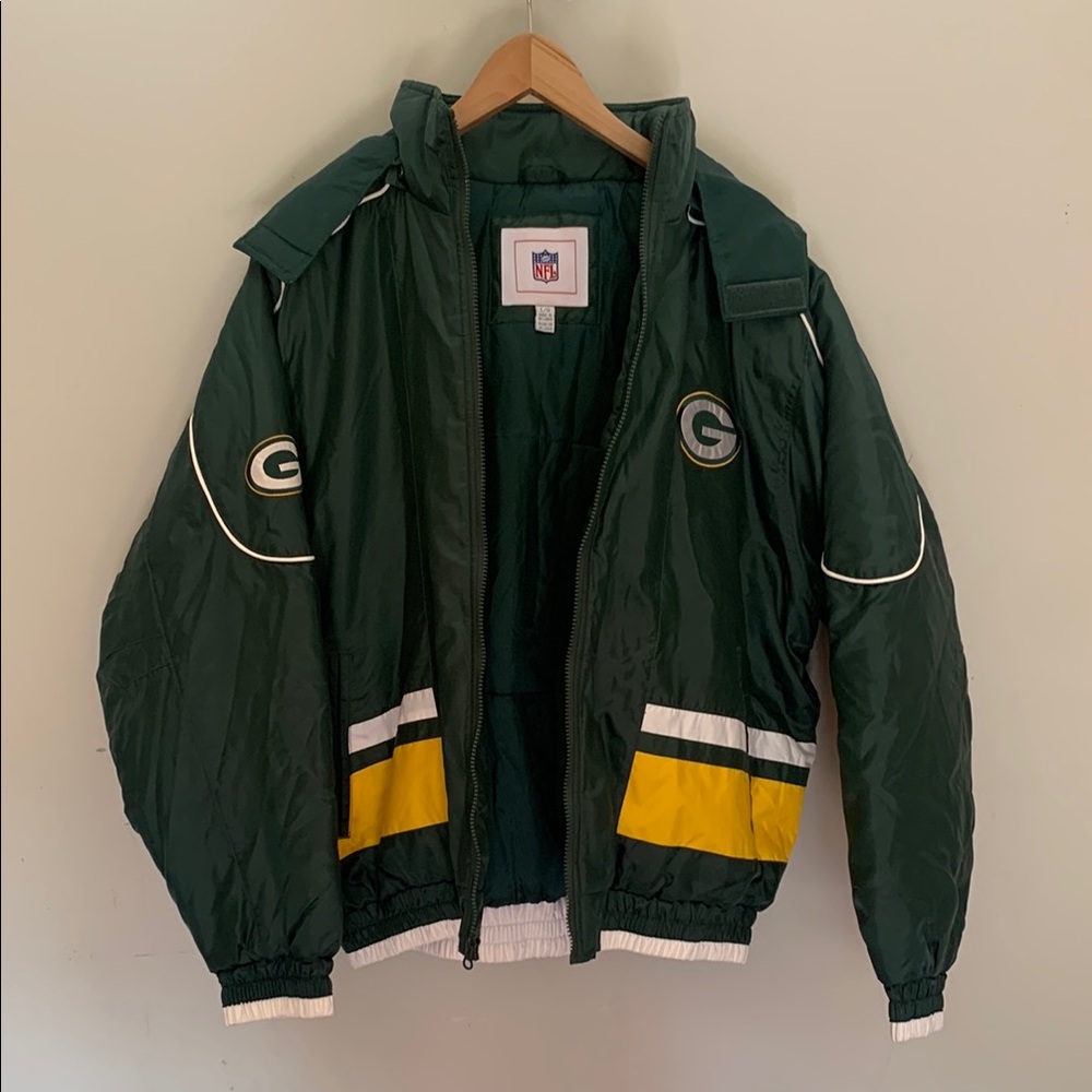 PACKERS JACKET with Yellow and White Details